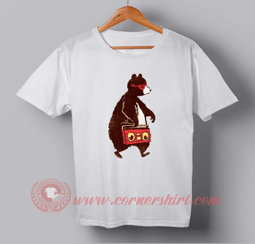 Rapper Bear Custom Design T shirts. Custom Design Shirts.