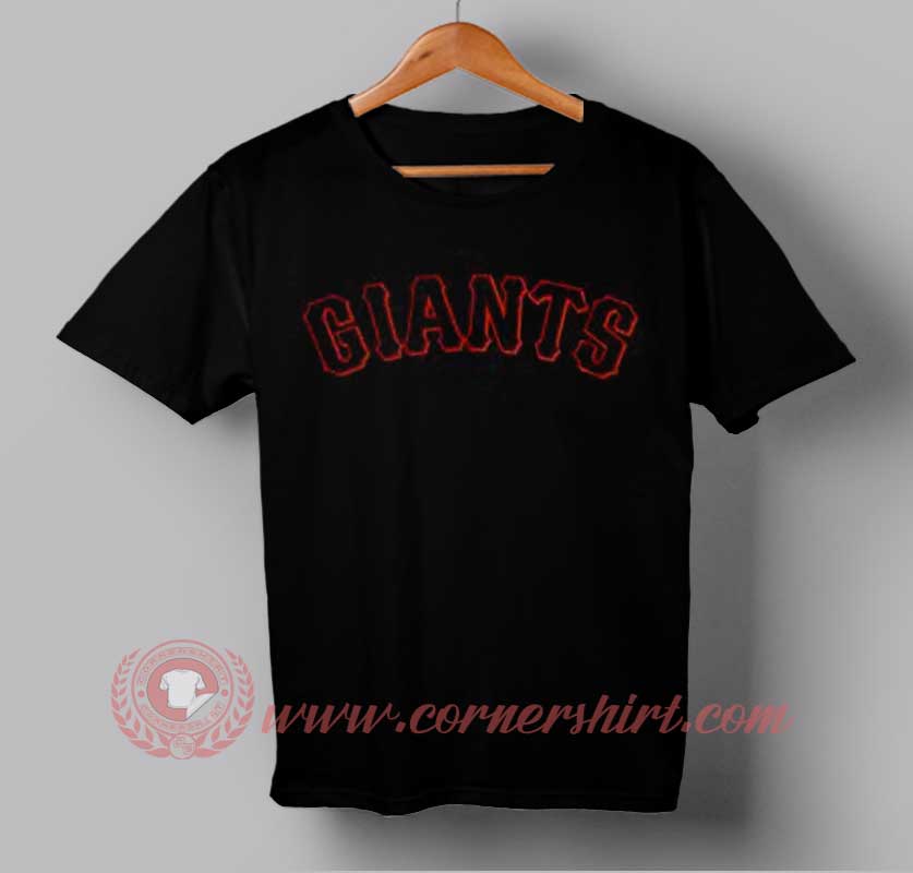 custom giants t shirt