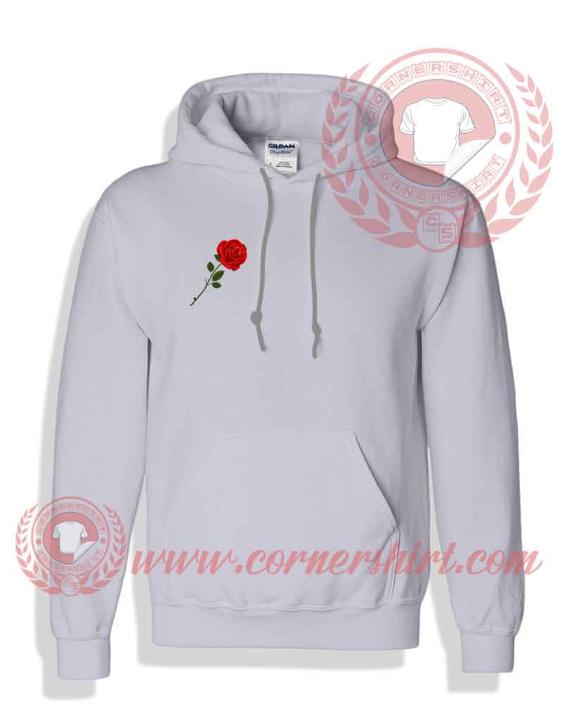 Red Rose Pullover Hoodie - Cornershirt.com