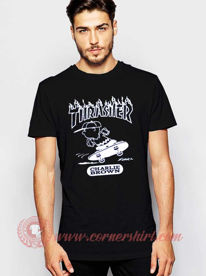 Thrasher Charlie Brown T shirt - Superstar T shirts - Cornershirt.com