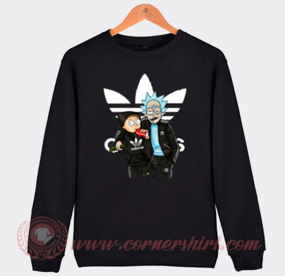 rick and morty sweatshirt adidas