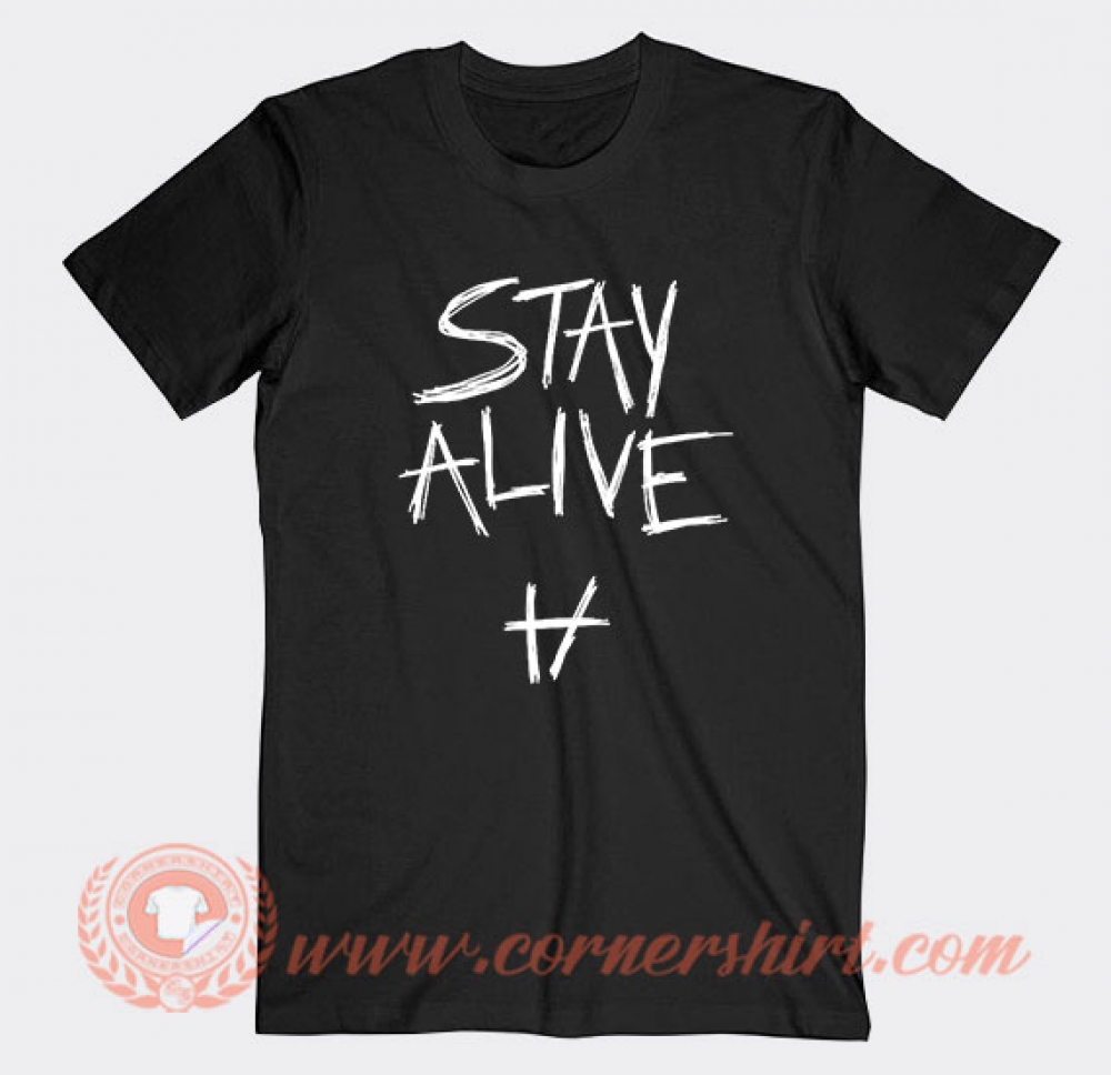 Get It Now Stay Alive Truce Lyrics Twenty One Pilots T-Shirt - Cornershirt