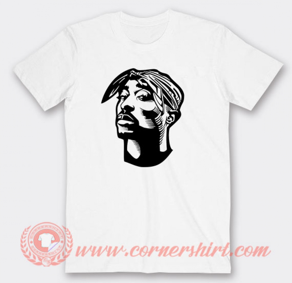 Tupac Sakur Face T-Shirts Tupac Shirt Walmart | Cornershirt.com