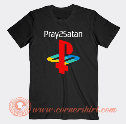 Playstation Pray Satan T-Shirt On Sale