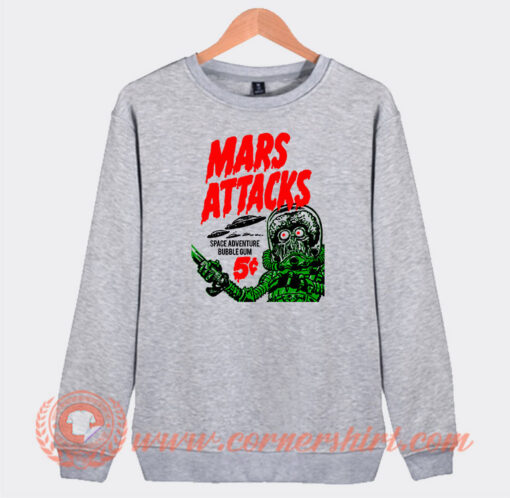 Mars Attacks Space Adventure Bubble Gum Sweatshirt
