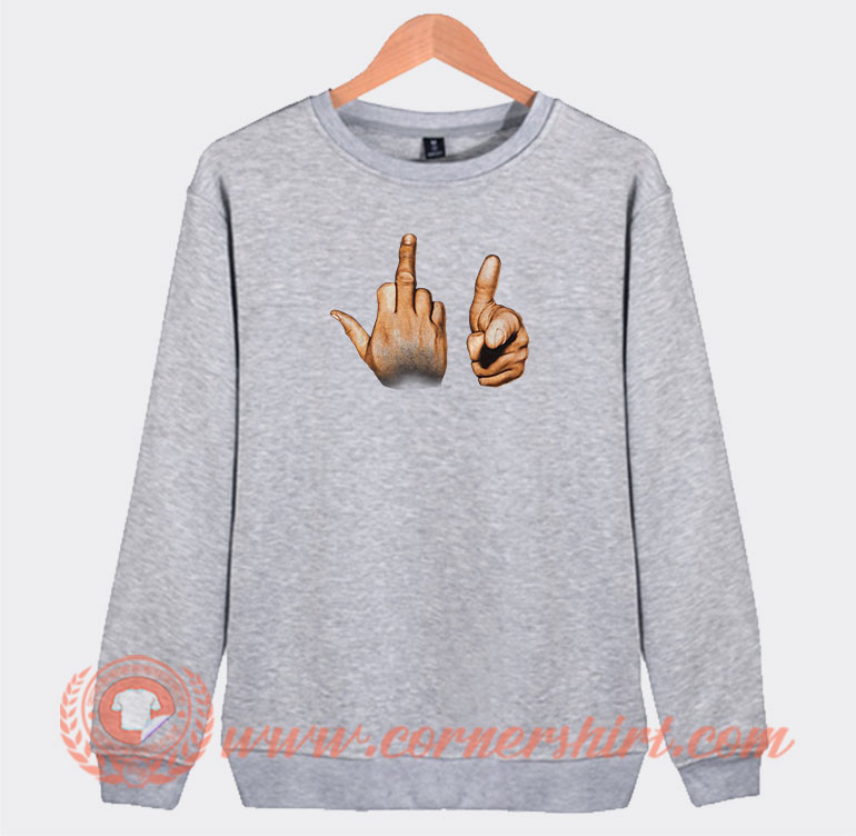 Asap Rocky's Fuck You Hands Symbol Sweatshirt - Cornershirt.com